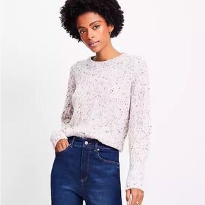 Lou & Grey Speckled Knit Sweater